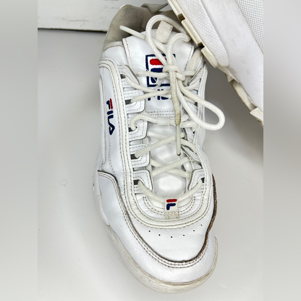 Fila Women's Disruptor II Sneaker Shoes US, White / lightly used size 10 - Picture 9 of 10